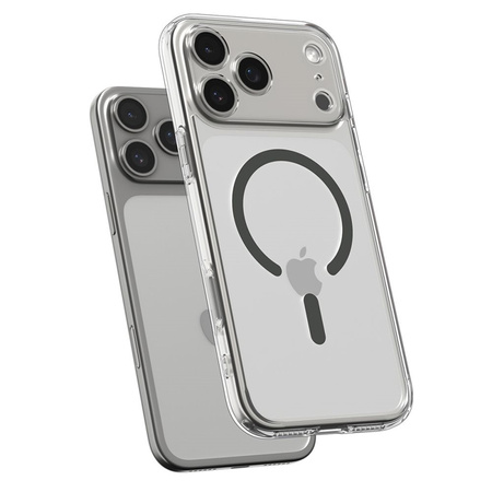 Spigen Ultra Hybrid Mag MagSafe - Etui do iPhone 17 Pro Max (Clear/Graphite) (ACS10283)