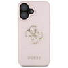 Guess Grained Big 4G Logo Small Classic Logo - Etui do iPhone 16 (różowy) (GUHCP16SPGT4MBP)