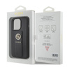 Guess Grip Stand 4G Saffiano Strass Logo - Etui iPhone 15 Pro Max (czarny) (GUHCP15XPGSSADK)