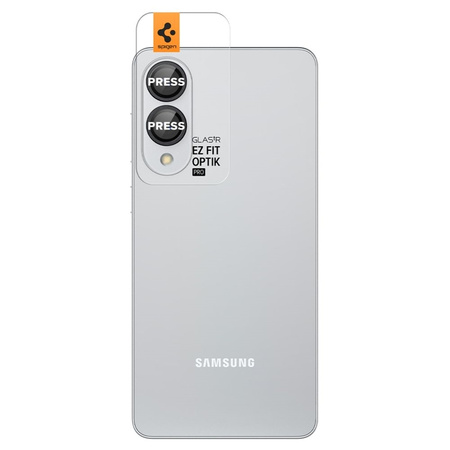 Spigen Optik Pro GLAS.TR EZ Fit Camera Protector 2-Pack - Szkło ochronne na obiektyw do Samsung Galaxy S25 Edge (2 szt)(Czarny) (AGL09413)