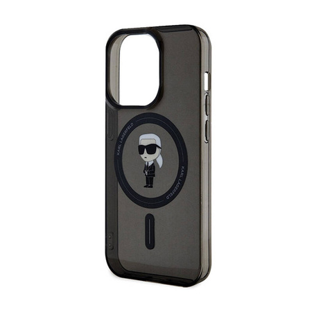 Karl Lagerfeld IML Ikonik MagSafe - Etui iPhone 14 Pro Max (czarny) (KLHMP14XHFCKNOK)
