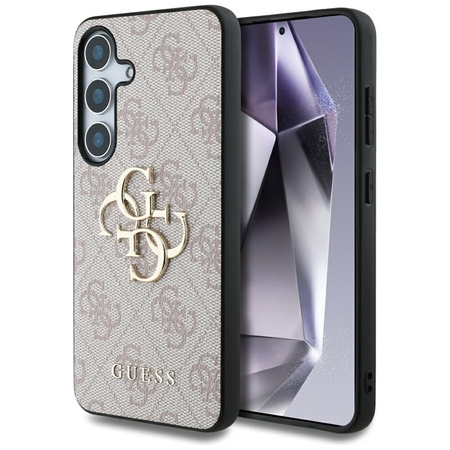 Guess Big 4G Logo Classic Logo - Etui do Samsung Galaxy S25 (różowy) (GUHCS25S4GMGPI)