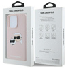 Karl Lagerfeld Silicone Double Heads Print MagSafe - Etui iPhone 16 Pro Max (różowy) (KLHMP16XSKCHPPLP)