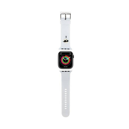 Karl Lagerfeld 3D Rubber Karl Head NFT - Pasek do Apple Watch 38/40/41 mm (biały) (KLAWMSLKNH)