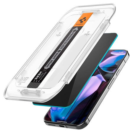 Spigen GLAS.TR EZ FIT Privacy 2-Pack - Szkło hartowane z filtrem prywatyzującym do Google Pixel 9 Pro XL 2 szt (AGL09313)