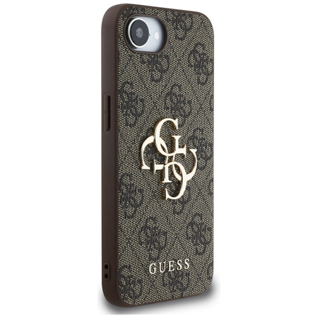 Guess 4G Big Logo - Etui do iPhone 16e (brązowy) (GUHCPSE44GMGBR)