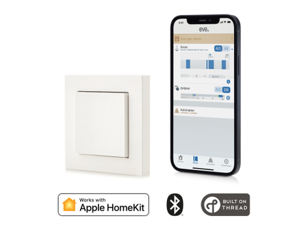 Eve Light Switch - inteligentny włącznik ścienny (technologia Thread) (10EBW1701)