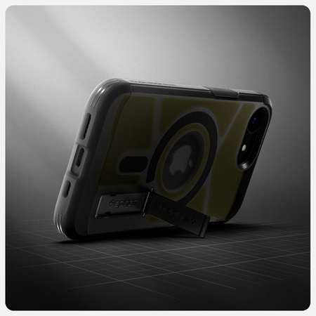 Spigen Tough Armor Mag MagSafe - Etui do iPhone 16e (Frost Black) (ACS09138)