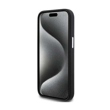 BMW Signature Liquid Silicone MagSafe - Etui iPhone 15 (czarny) (BMHMP15SSILBK2)