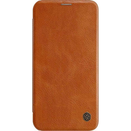 Nillkin Qin Leather Case - Etui Apple iPhone 12 Pro Max (Brown) (IP67-01675)