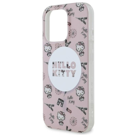 Hello Kitty IML All Over Paris MagSafe - Etui iPhone 16 Pro (różowy) (HKHMP16LHAOPP)
