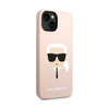 Karl Lagerfeld Silicone Ikonik Karl`s Head - Etui iPhone 14 Plus (różowy) (KLHCP14MSLKHLP)