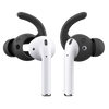 KeyBudz EarBuddyz Ultra - silikonowe nakładki do AirPods 1/2 (black) (RT_EBU_AS_BLK)