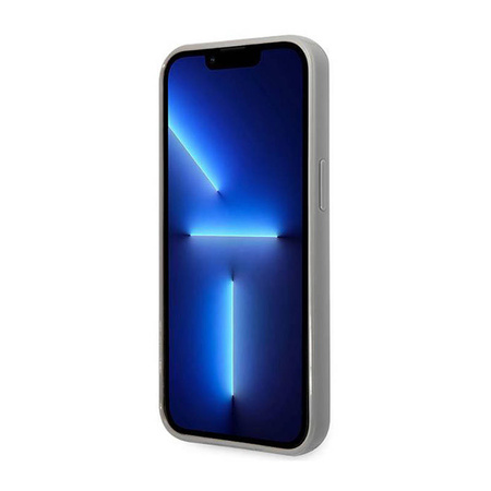 Karl Lagerfeld Monogram Iridescent - Etui iPhone 14 Pro Max (srebrny) (KLHCP14XLGMMSV3)