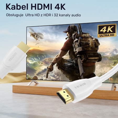Unitek Kabel HDMI 1.4 4K biały 15m (C11090AWH01-15M)