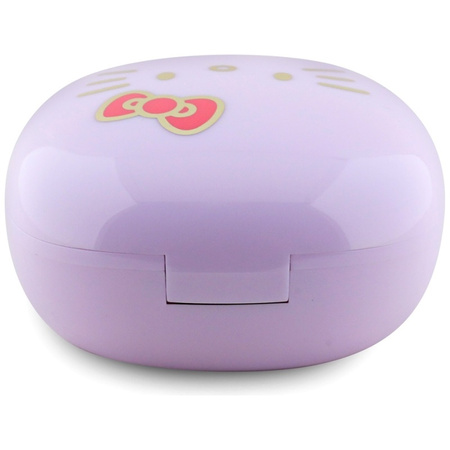 Hello Kitty O Glossy Finish - Słuchawki TWS + etui ładujące (fioletowy) (HKTWSROKFU)