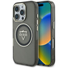 Guess IML Metal Mountain Logo MagSafe - Etui do iPhone 16 Pro Max (czarny) (GUHMP16XHFGTMSLSK)