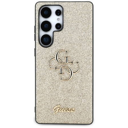 Guess Fixed Glitter Big 4G Metal Logo - Etui do Samsung Galaxy S25 Ultra (złoty) (GUHCS25LHG4SGD)