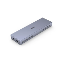 Unitek Przełącznik KVM 4K HDMI 2.0 4-in 1-out + USB szary (V306A)