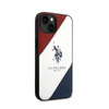 US Polo Assn Tricolor Embossed - Etui iPhone 14 (biały) (USHCP14SPSO3)