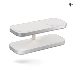 ZENS Quattro Wireless Charger Pro 4 - ładowarka bezprzewodowa Qi2 do czterech urządzeń (4x15W) kompatybilna z MagSafe (white) (ZEQC01W/00)