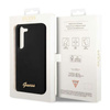 Guess Silicone Script Metal Logo - Etui Samsung Galaxy S23 (czarny) (GUHCS23SSLSMK)