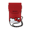 Hello Kitty Leather Hiding Kitty Cord - Torebka crossbody na telefon (czerwony) (HKOWBPSCKER)