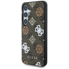 Guess 4G Printed Colored Peony Pattern MagSafe - Etui do Samsung Galaxy S25 (brązowy) (GUHMS25SP4PWPW)