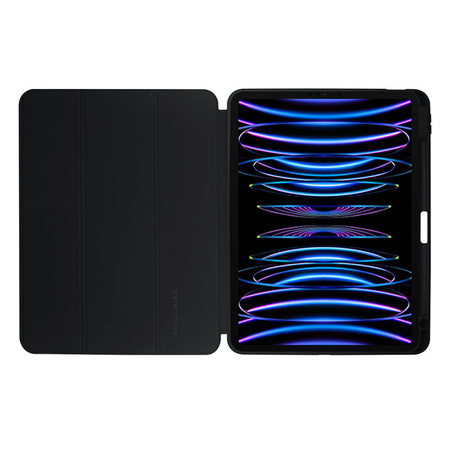 Crong PrimeFolio – Etui iPad Air 11” M3 (2025) / iPad Air 11” M2 (2024) / iPad Air 10.9” (5-4 gen.) / iPad Pro 11" (2022-2021) (czarny/przezroczysty) (CRG-PRF-IPD11-BLK)