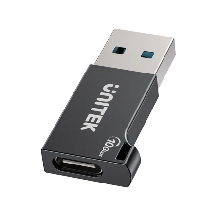 Unitek Adapter USB-A do USB-C 10Gbps czarny A1049ABK01 (A1049ABK01)