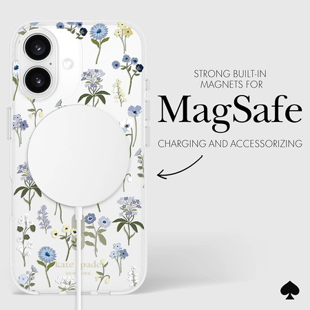 Kate Spade New York Protective MagSafe - Etui iPhone 16 (Precious Bloom) (KS054340)