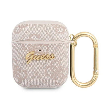 Guess 4G Collection - Etui Airpods (różowy) (GUA24GSMP)