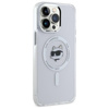 Karl Lagerfeld IML Metal Choupette Head MagSafe - Etui iPhone 13 Pro Max (biały) (KLHMP13XHLSCHH)