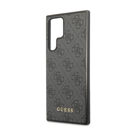 Guess 4G Metal Gold Logo - Etui Samsung Galaxy S24 Ultra (czarny) (GUHCS24LG4GFGR)