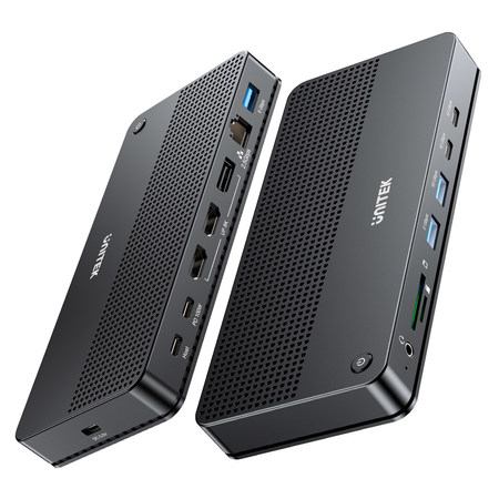 Unitek Stacja dokująca 13w1 MST HDMI DP 8K PD 100W - czarny (D1104A01)