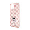 Karl Lagerfeld Monogram Choupette - Etui iPhone 15 (różowy) (KLHCP15SHNCMKLP)