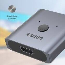 Unitek Dwukierunkowy przełącznik HDMI2.0 4K 2-na-1 (V1127A)