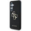 Guess Grained Big 4G Logo Small Classic Logo - Etui do Samsung Galaxy S25 (czarny) (GUHCS25SPGT4MBK)