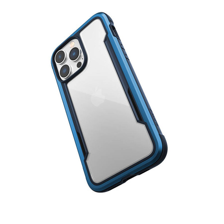 X-Doria Raptic Shield - Etui aluminiowe iPhone 14 Pro Max (Drop-Tested 3m) (Marine Blue) (494113)