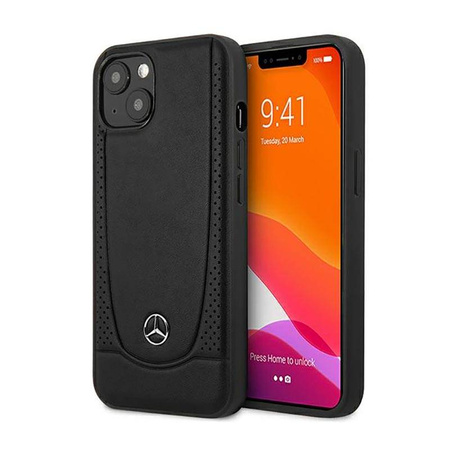 Mercedes Leather Urban Line - Etui iPhone 14 Plus (czarny) (MEHCP14MARMBK)