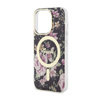 Guess Flower MagSafe - Etui iPhone 14 Pro (Czarny) (GUHMP14LHCFWSK)