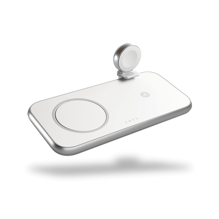 ZENS Aluminium 4w1 - ładowarka bezprzewodowa 45W, kompatybilna z MagSafe - biała (ZEDC17W/00)