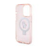 Karl Lagerfeld Ring Stand Karl & Choupette MagSafe - Etui iPhone 15 Pro Max (różowy) (KLHMP15XHMRSKCP)