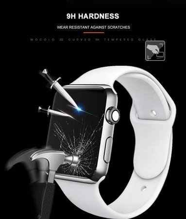 Mocolo 3D Glass Full Glue - Szkło ochronne na ekran Apple Watch 7/8 41 mm (PG6511)