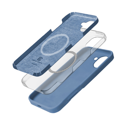 Crong Color Cover Magnetic - Etui iPhone 16 MagSafe (niebieski) (CRGCOLRMIP1661BLU)