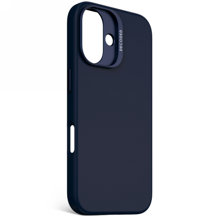 Decoded AntiMicrobial Silicone Backcover - silikonowa obudowa ochronna do iPhone 16 kompatybilna z MagSafe (blue print) (D25IPO16BCS9BT)
