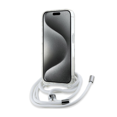 Karl Lagerfeld Crossbody IML Karl Head MagSafe - Etui iPhone 15 Pro Max (przezroczysty) (KLHMP15XHCKHNT)