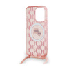 Karl Lagerfeld IML Crossbody Monogram Karl & Choupette Head MagSafe - Etui iPhone 15 Pro (różowy) (KLHMP15LHCKCKLCP)
