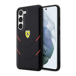 Ferrari Hot Stamp Lines - Etui Samsung Galaxy S23+ (czarny) (FEHCS23MPBAK)