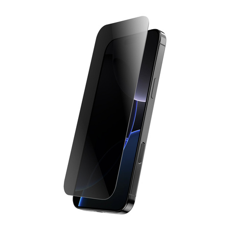 Crong Privacy 3D Armour Glass - Hartowane szkło prywatyzujące iPhone 16 Pro (CRGP3DAGIP1663P)